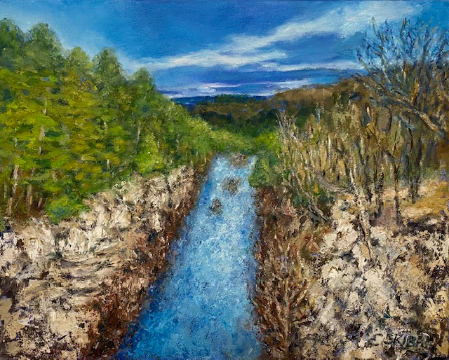Edith LaMonica, "Farmington River," 16x20