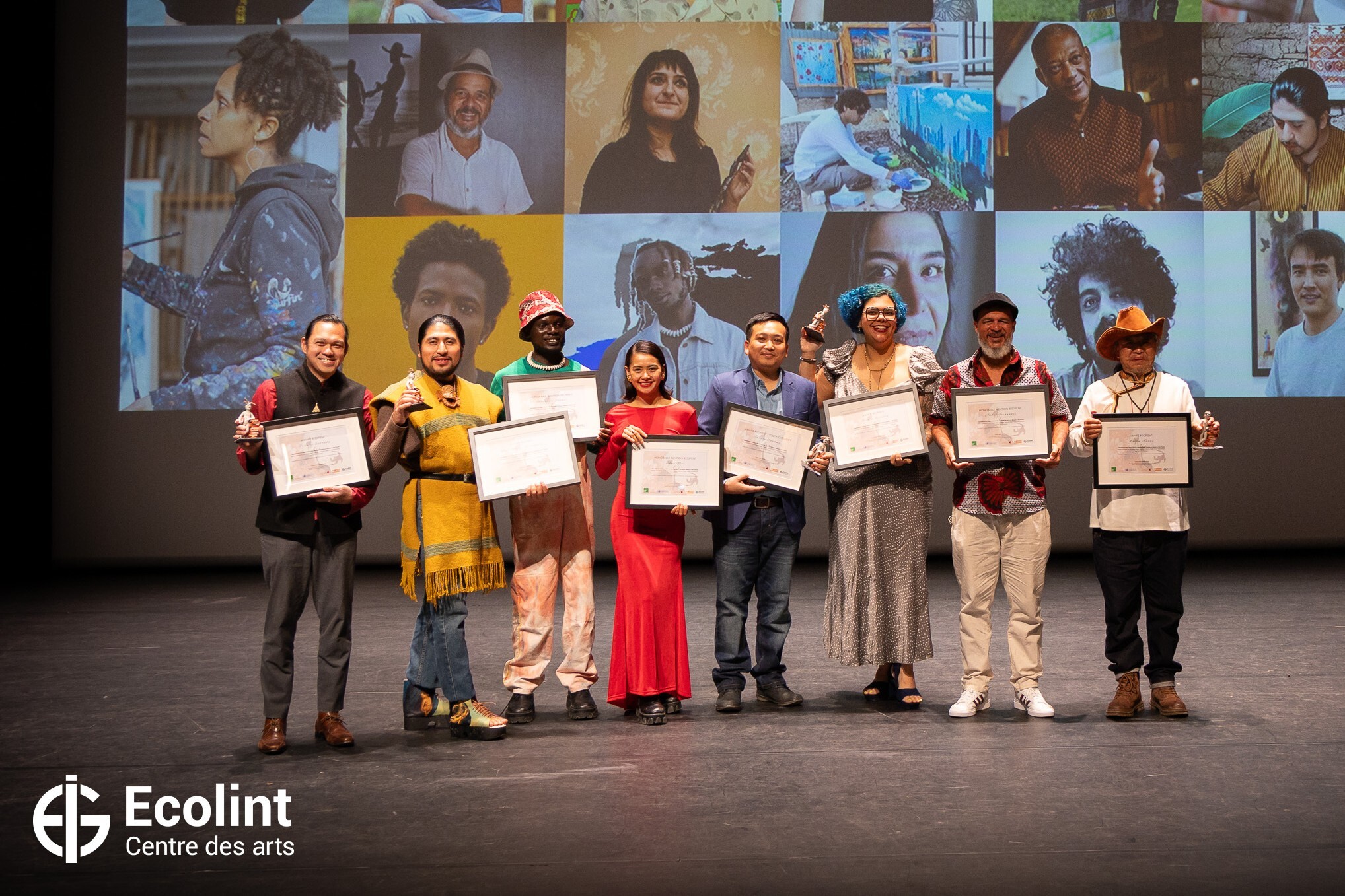 Francis Estrada (on the left) with the other awardees in Geneva, Switzerland.