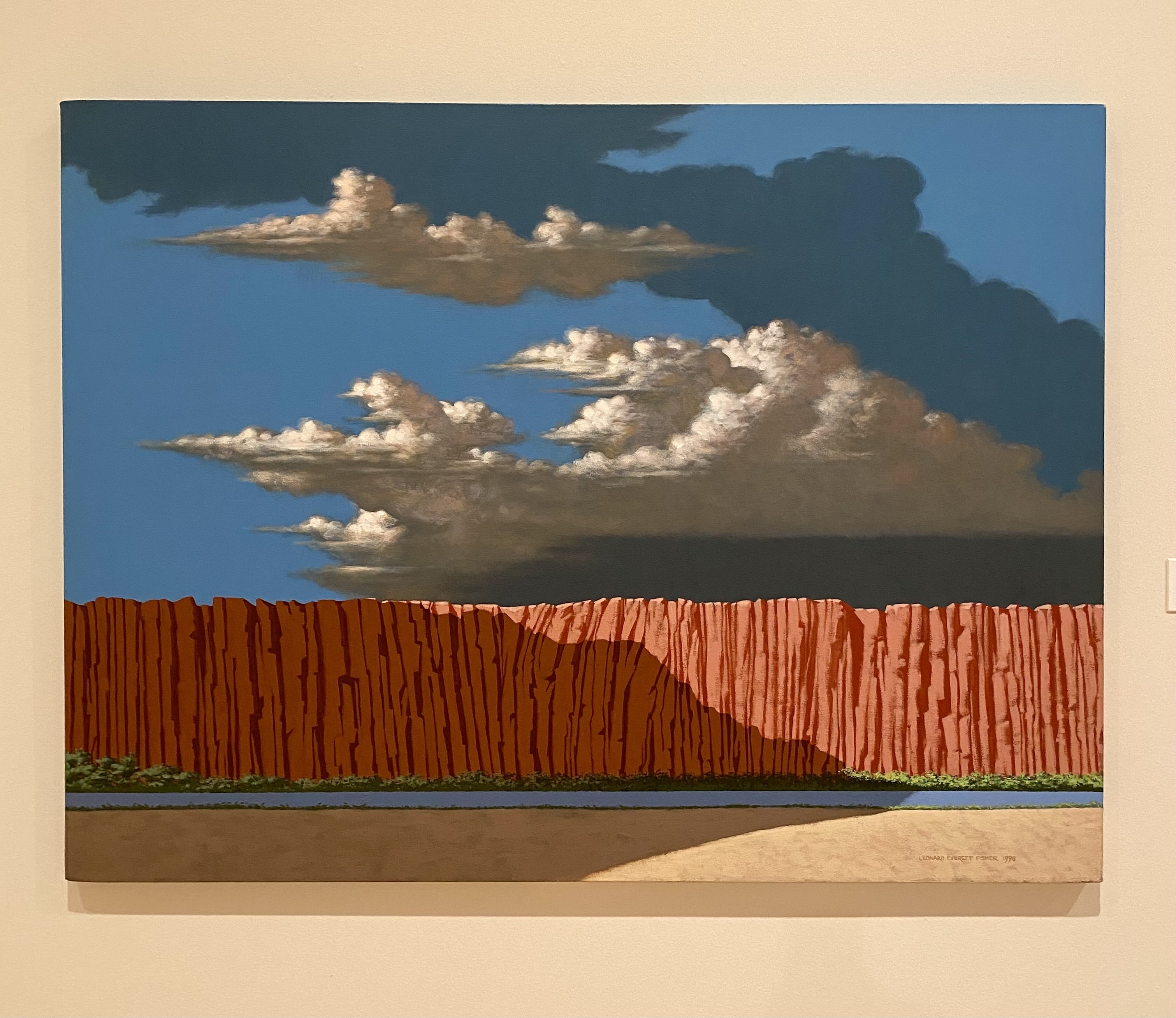 Leonard Everett Fisher, <i> Arizonascape </i>, 1998, Acrylic polymer emulsion on canvas, Gift of the artist