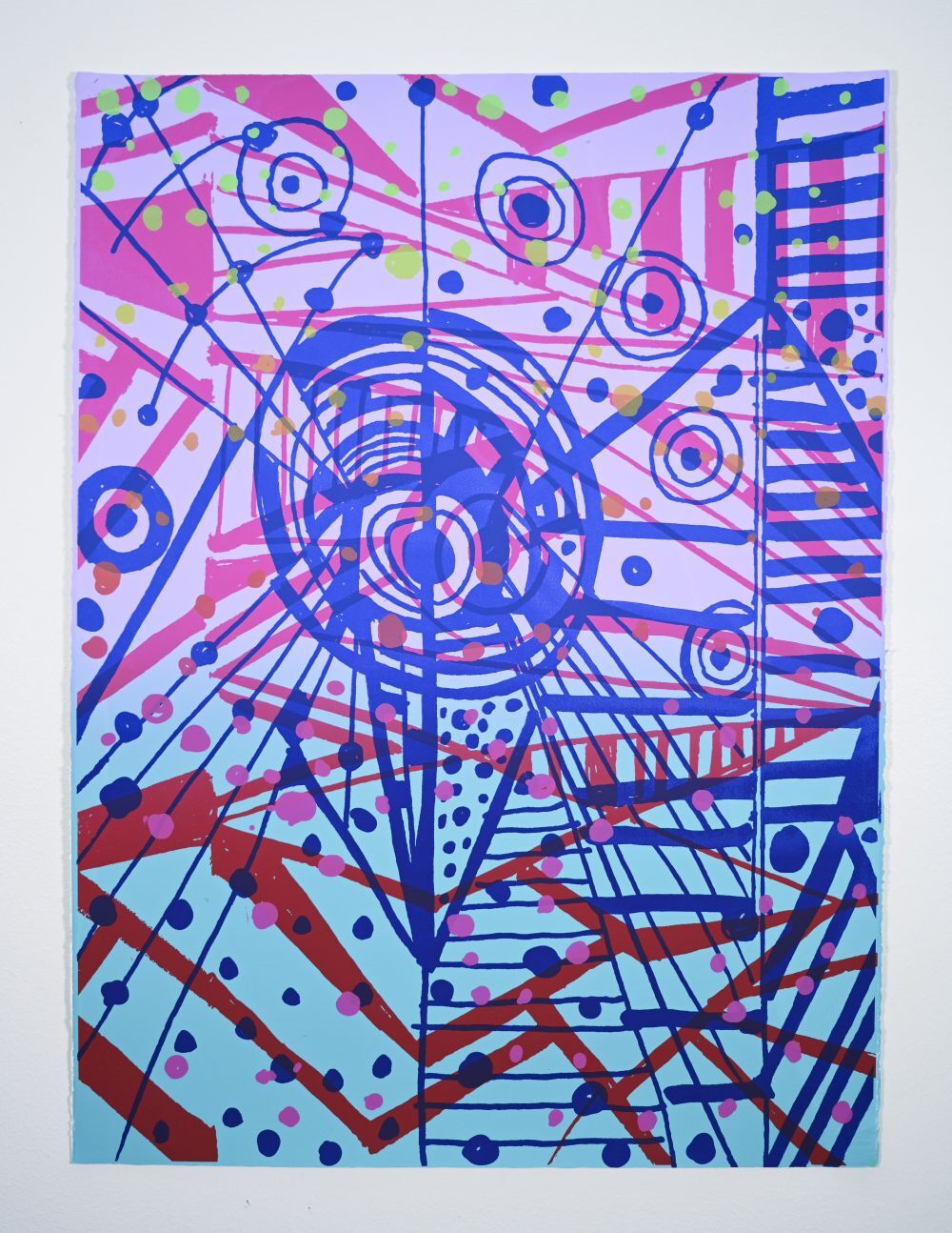 John Hitchcock, "Echo, Eco," 2024, Screenprint, Courtesy of the Artist