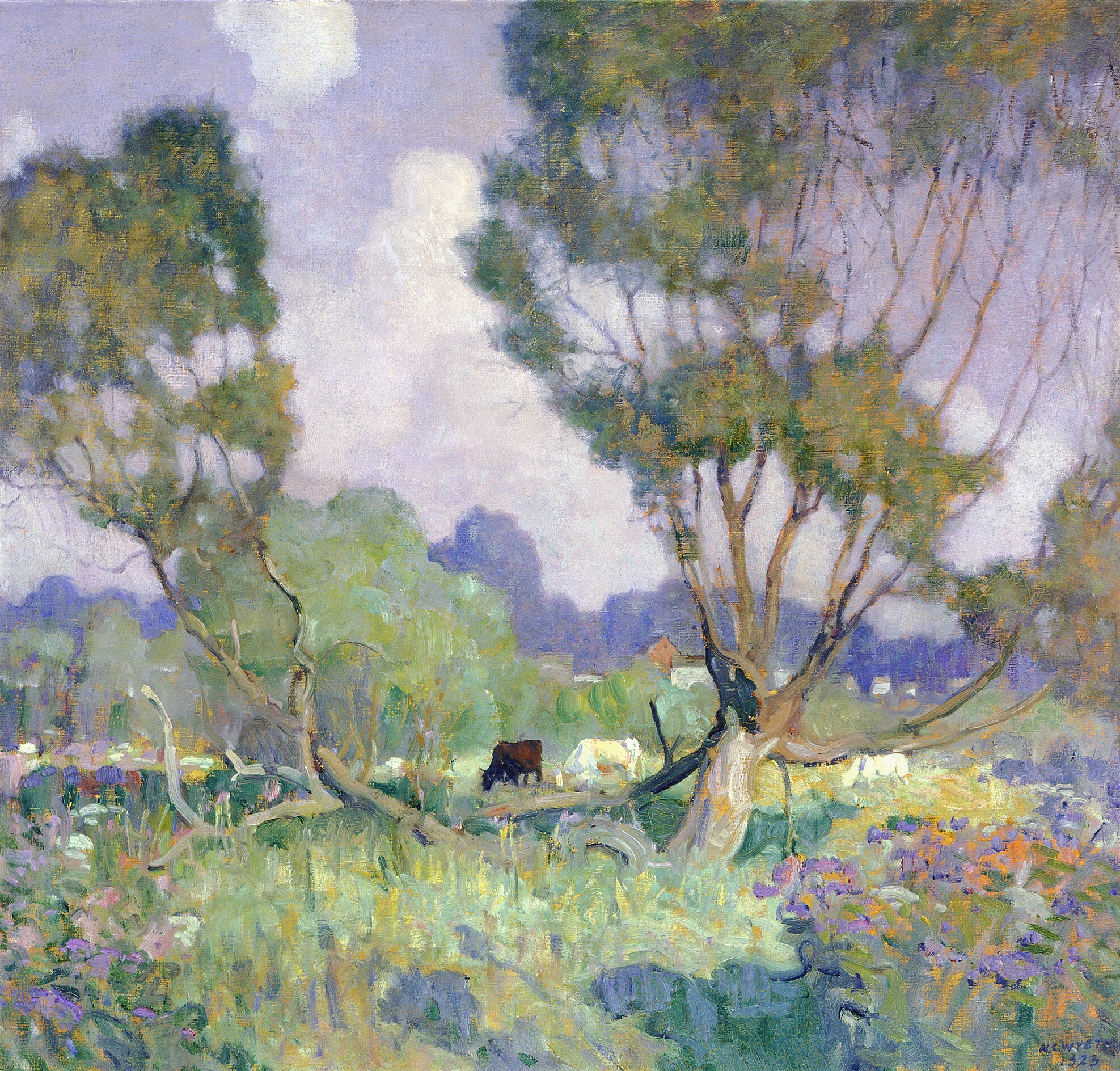 N. C. Wyeth, (1882–1945), "Untitled landscape," 1923, Oil on canvas, Bank of America Collection