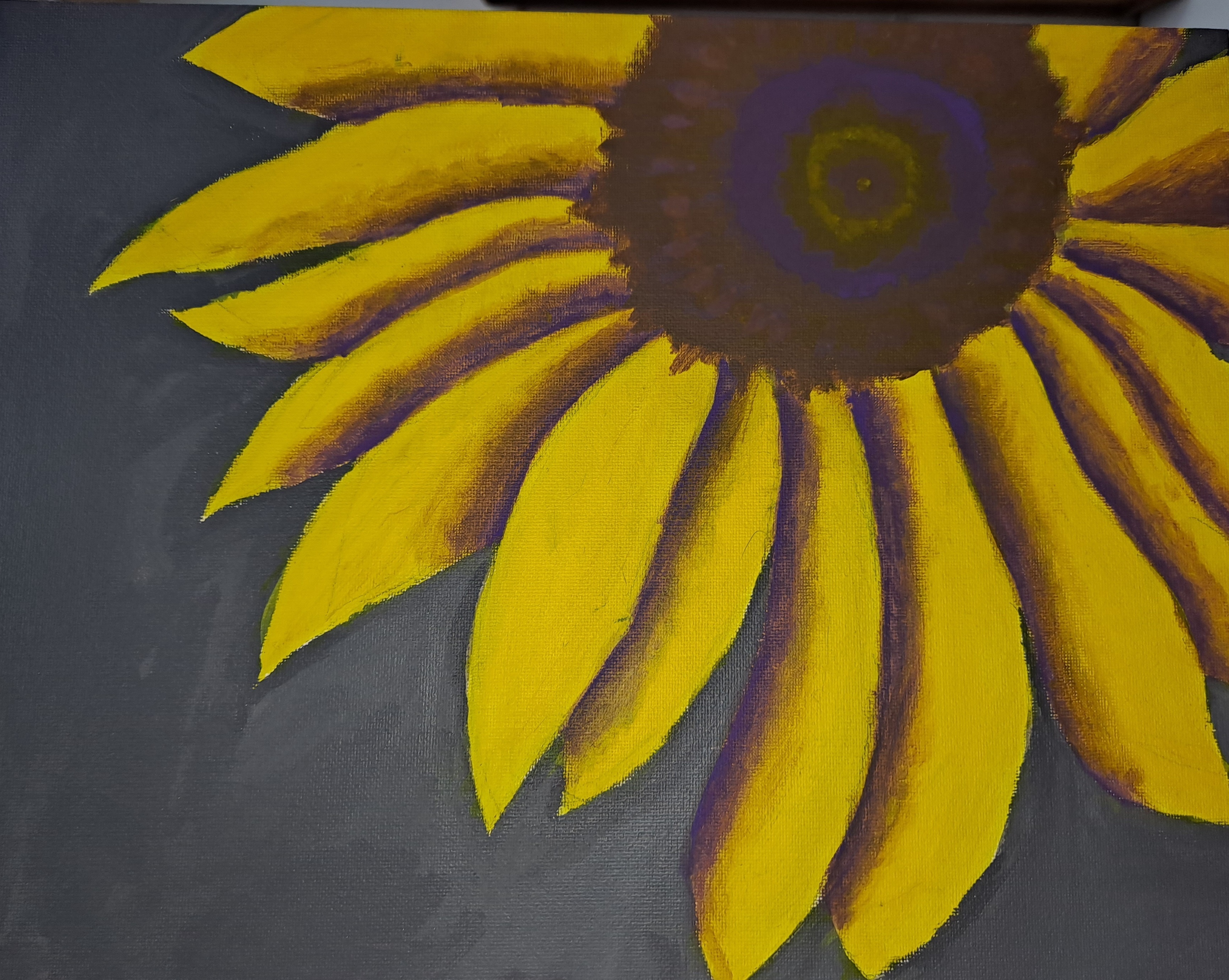 Natalie O., Grade 12, New Britain High School, "Sunflower," from 2021