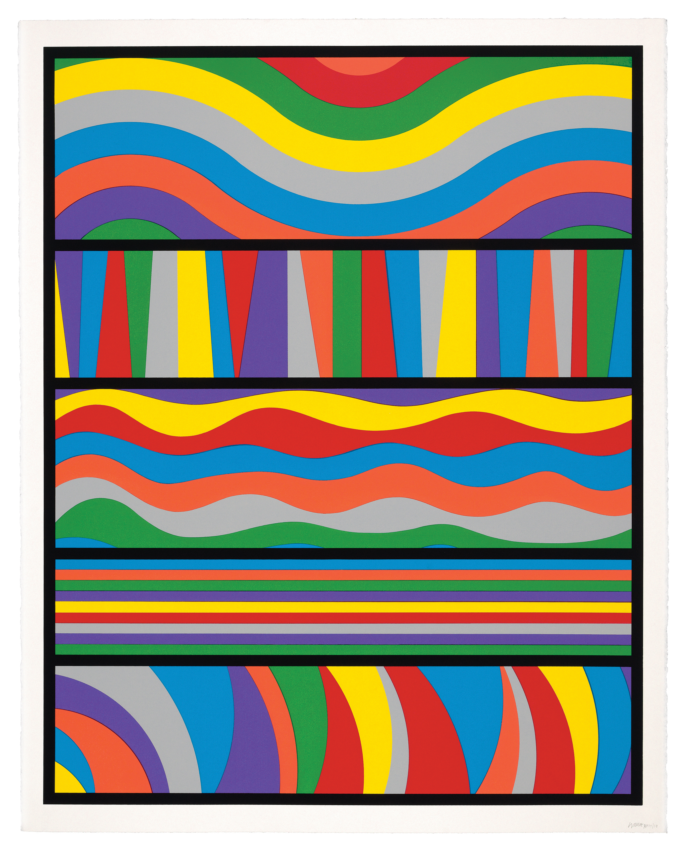 Sol LeWitt, <i>Lincoln Center Print </i>, 1998, Silkscreen, 35 1/2 x 28 in., LeWitt Collection
