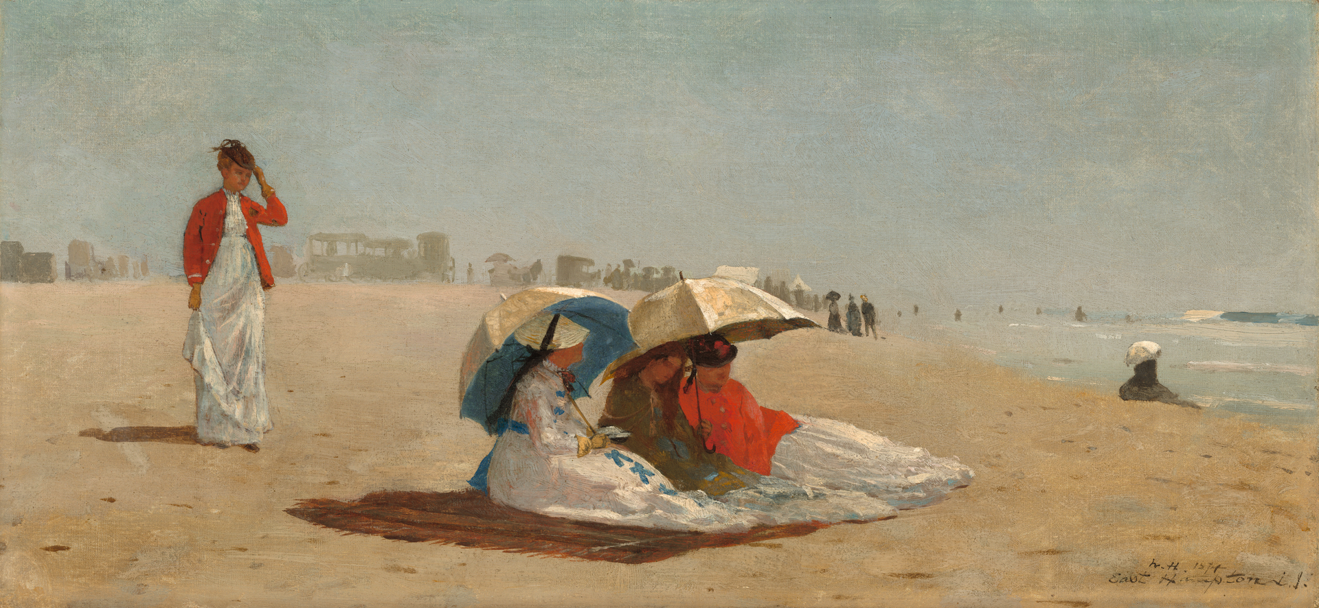Winslow Homer, "East Hampton Beach, Long Island," 1874, oil on canvas, National Gallery of Art, Collection of Mr. and Mrs. Paul Mellon, 2012.89.2