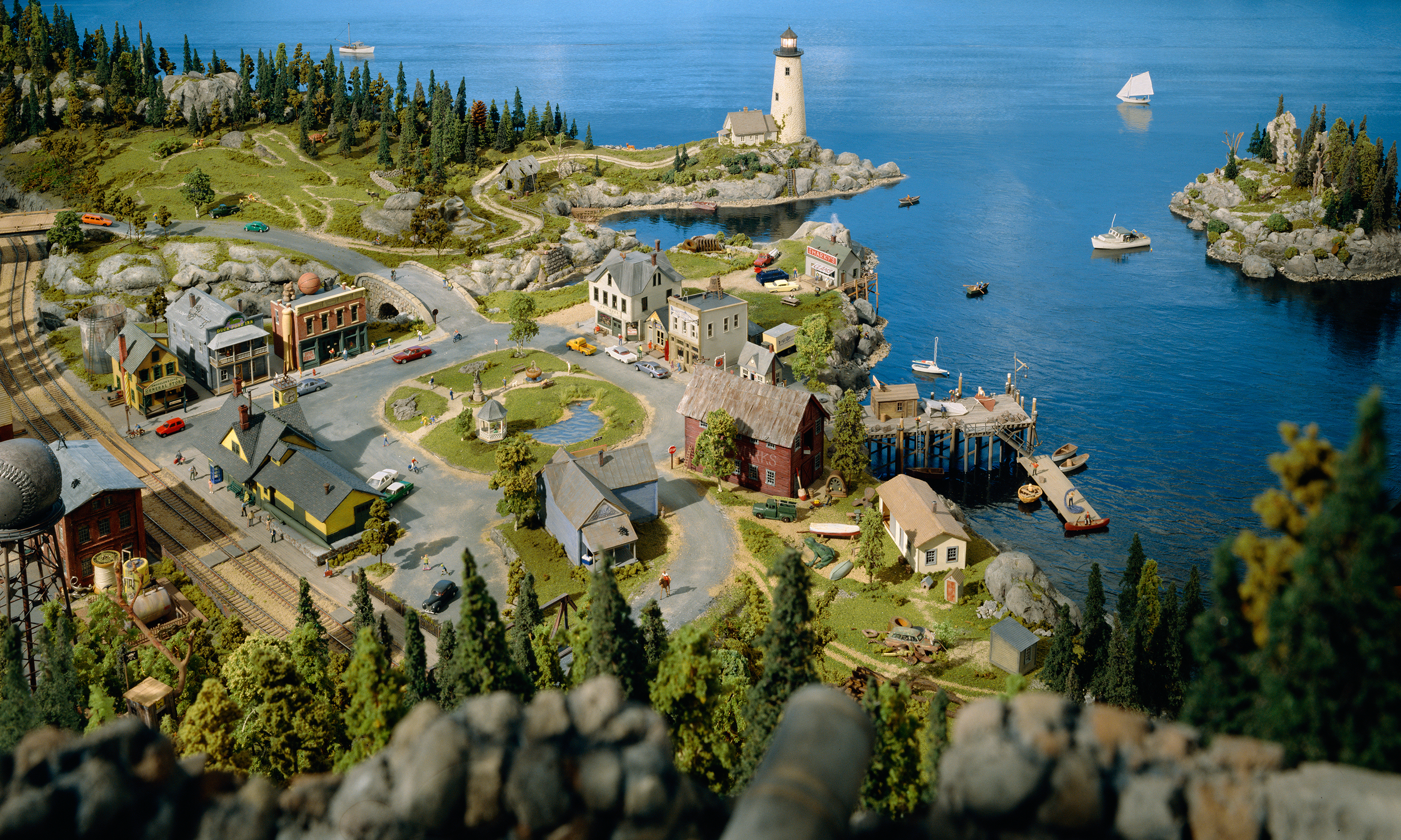 Walter Wick, <i>View from the Fort from I SPY Treasure Hunt</i>, 1999, Pigmented inkjet photograph, 50" x 30", Gift of Walter Wick and Linda Cheverton Wick